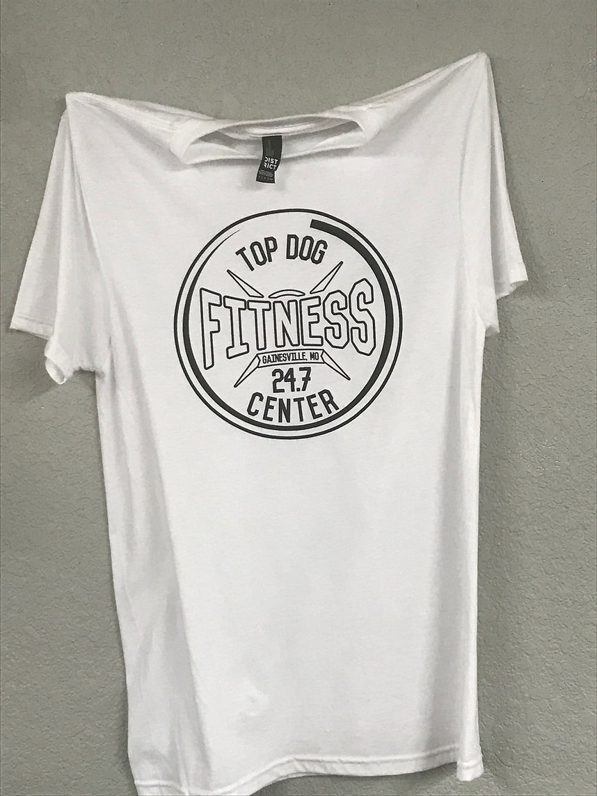 White Logo Tee